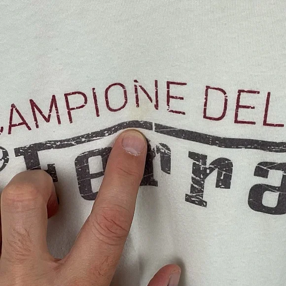 Puma Ferrari Men’s White T-Shirt Campione Del Mondo, Size L (Pre-Owned) - Picture 11 of 14